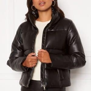 JDY Trixie Faux Leather Jacket Black L