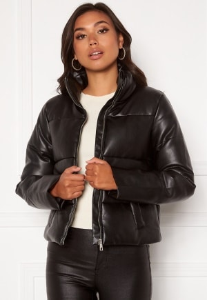 JDY Trixie Faux Leather Jacket Black M