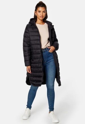 ONLY Melody Quilted Oversized Coat Black S