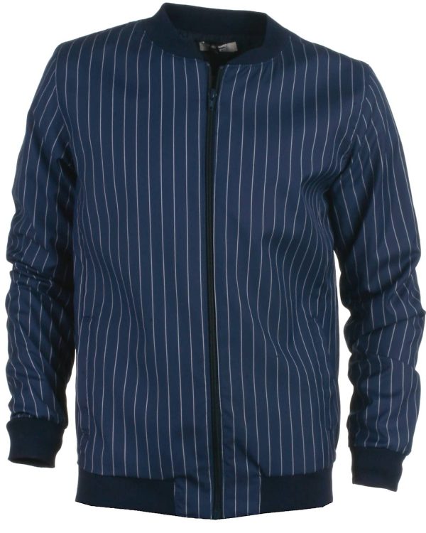 Cost:bart jakke, blå/strib, Kingston - 182 - XXL