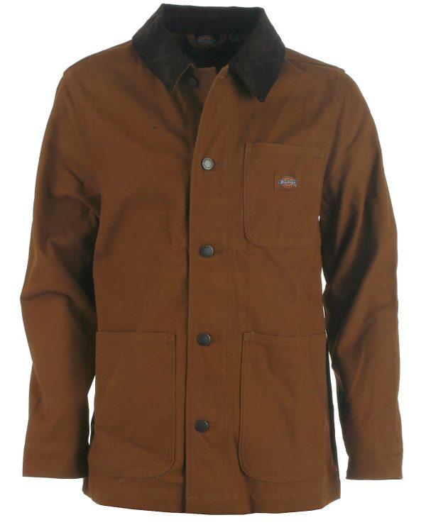 Dickies kanvas jakke, brownduck - 164 - XS+ - 34