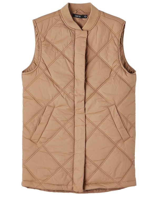 LMTD quilted vest, Millen, icedcoffee - 164 - 158/164