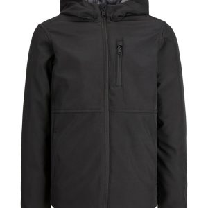 Jack & Jones JR overgangs jakke, Air, sort - 140 - 10år