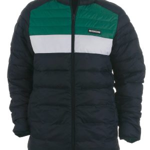 Jack & Jones JR puffer jakke, Ace Collar, navyverdant - 140 - 10år