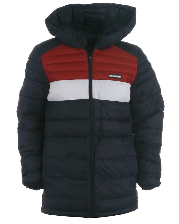 Jack & Jones JR puffer jakke, navy - 140 - 10år