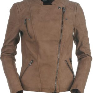 Only biker jakke, Ava, brun - 164 - XS+ - 34