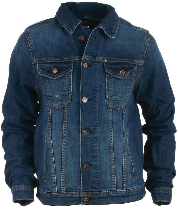 Petrol jakke, denim - 188 - L+ - L