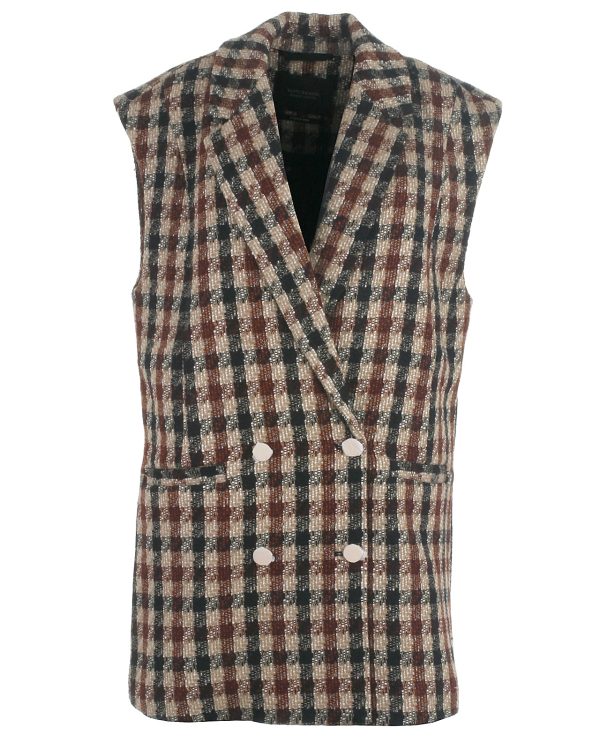 Scotch & Soda uld vest, sand - 188 - L+ - 40